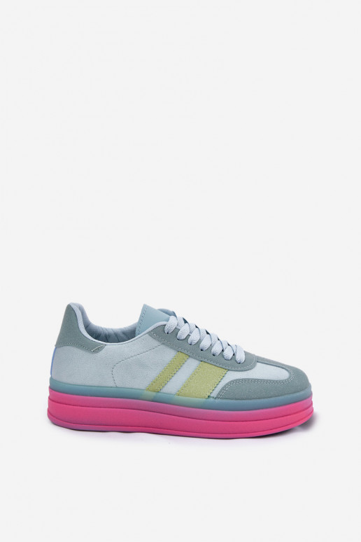 Blue platform sneakers Ovivene