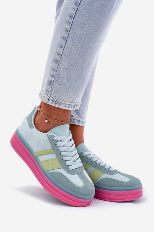 Blue platform sneakers Ovivene