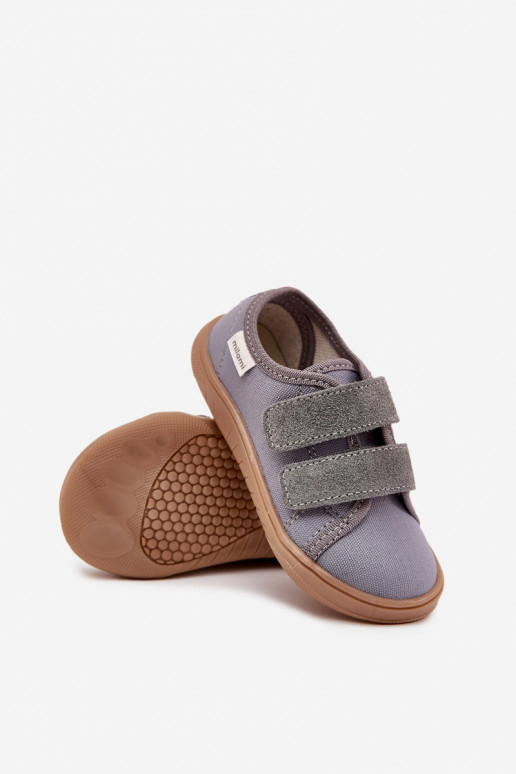 Barefoot Slippers Boys Smooth Milami Gray Saphira