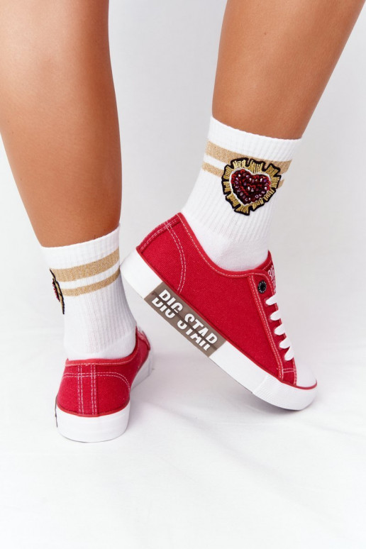 Women's shoes BIG STAR HH274115 red