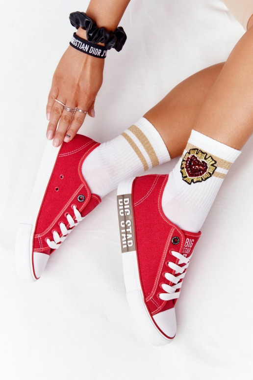 Damskie buty BIG STAR HH274115 czerwone