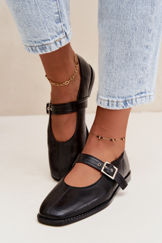 Black ballerinas with buckles Muretta