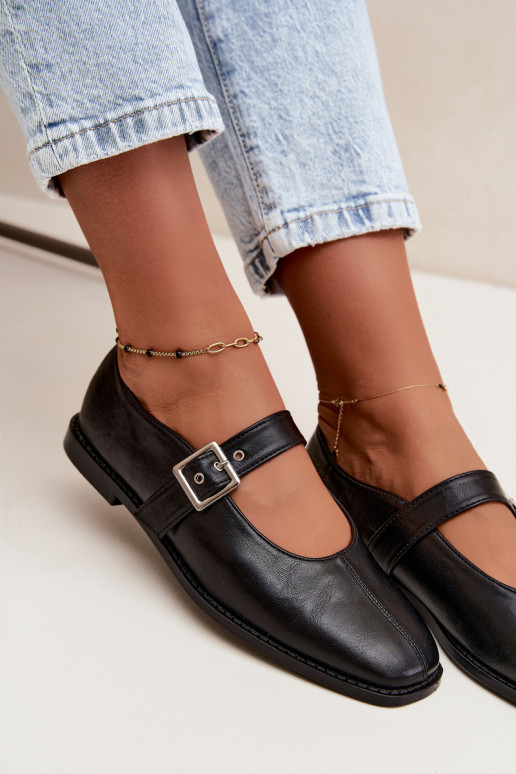 Black ballerinas with buckles Muretta