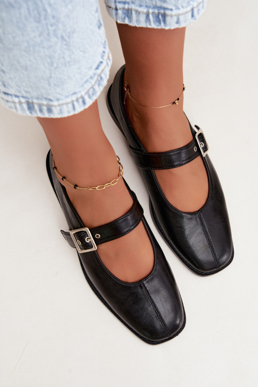 Black ballerinas with buckles Muretta