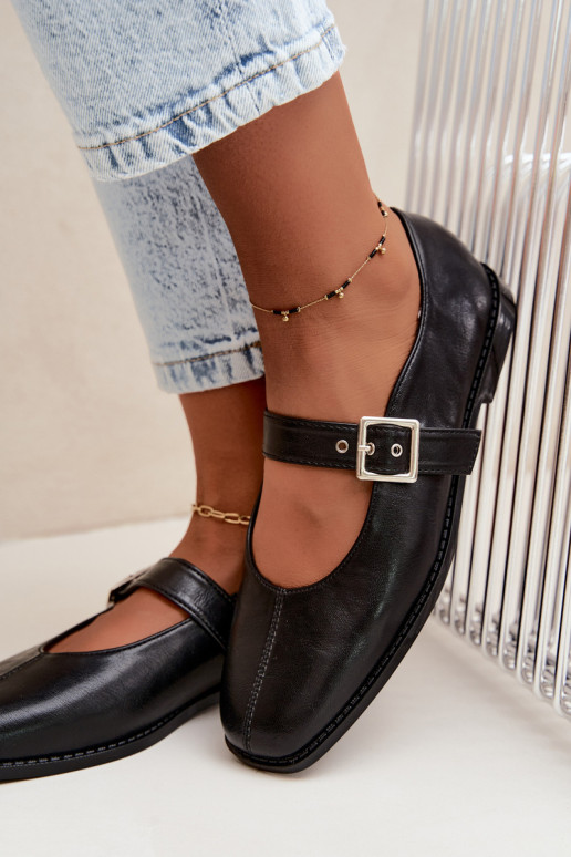 Black ballerinas with buckles Muretta