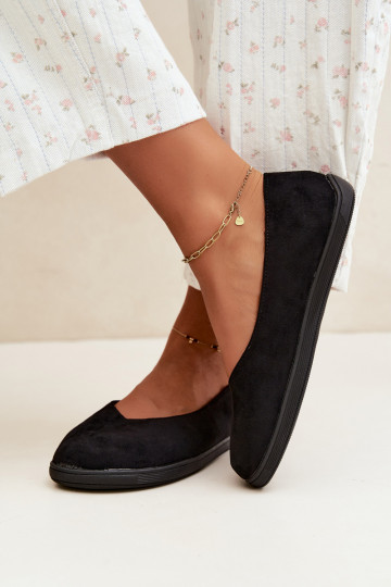 Black barefoot ballerinas Hollin 2