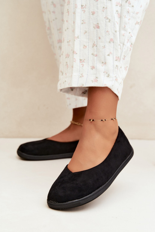 Juodos barefoot balerinos Hollin