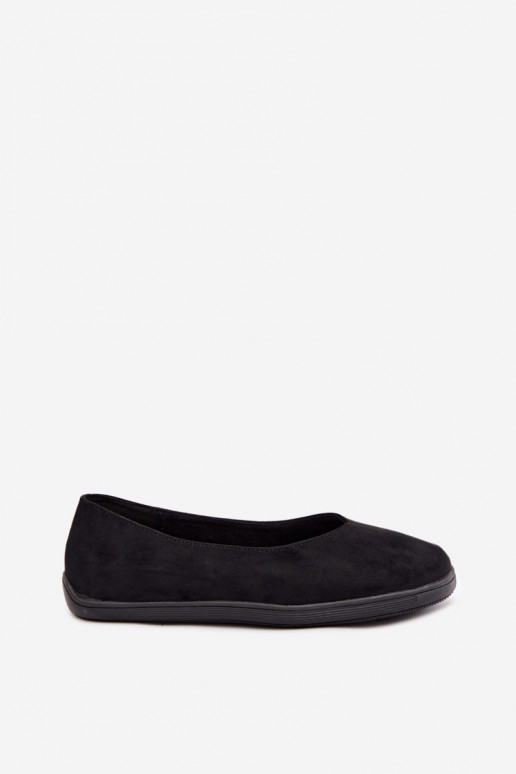 Black barefoot ballerinas Hollin