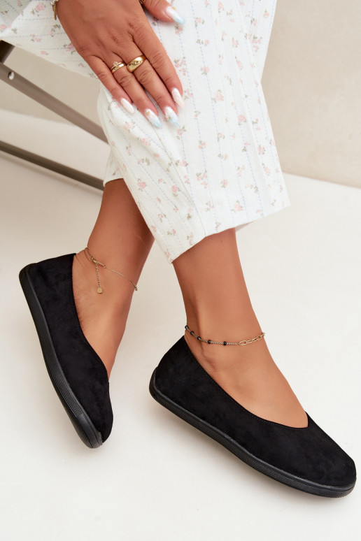 Juodos barefoot balerinos Hollin