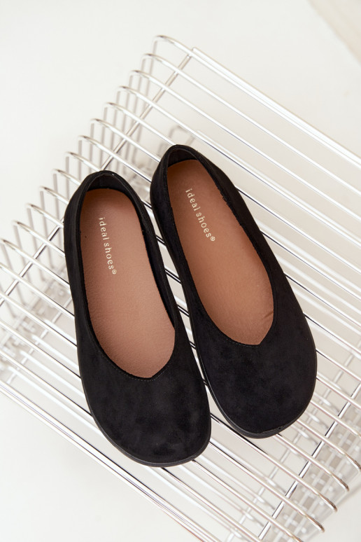 Black barefoot ballerinas Hollin