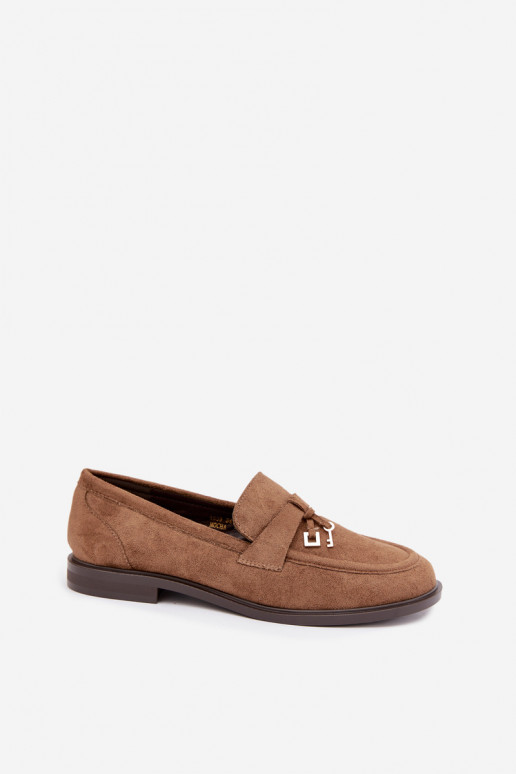 women's moccasins faux suede brown Raylie