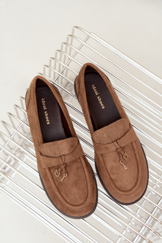 women's moccasins faux suede brown Raylie