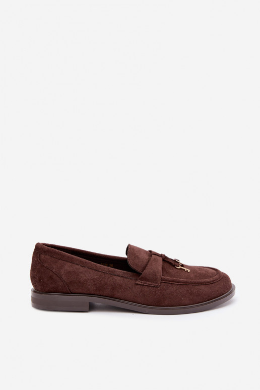 women's moccasins faux suede chocolate Raylie