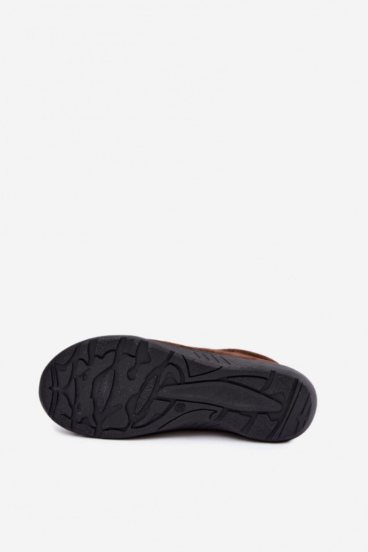 Women's shoes in chocolate faux suede Brindle