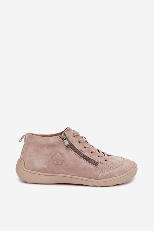 Sand faux suede women's shoes Brindle