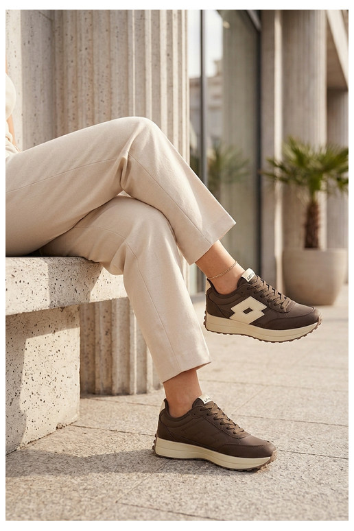 Damskie sneakersy LOTTO 2401930U CALENTO Czekoladowe
