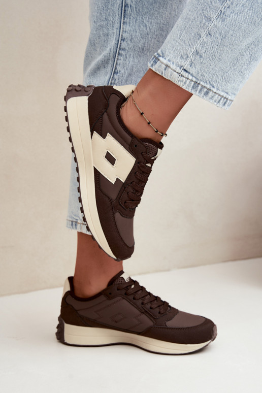 Women's sneakers LOTTO 2401930U CALENTO Chocolate