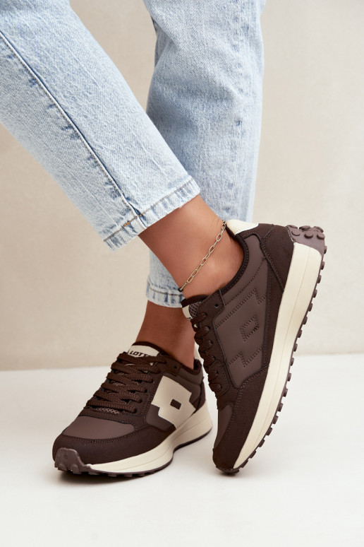 Women's sneakers LOTTO 2401930U CALENTO Chocolate