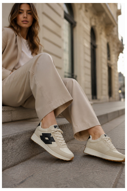 Women's sneakers LOTTO 2401930U CALENTO in muted white