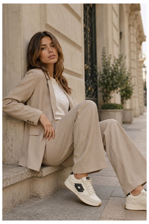 Women's sneakers LOTTO 2401930U CALENTO in muted white
