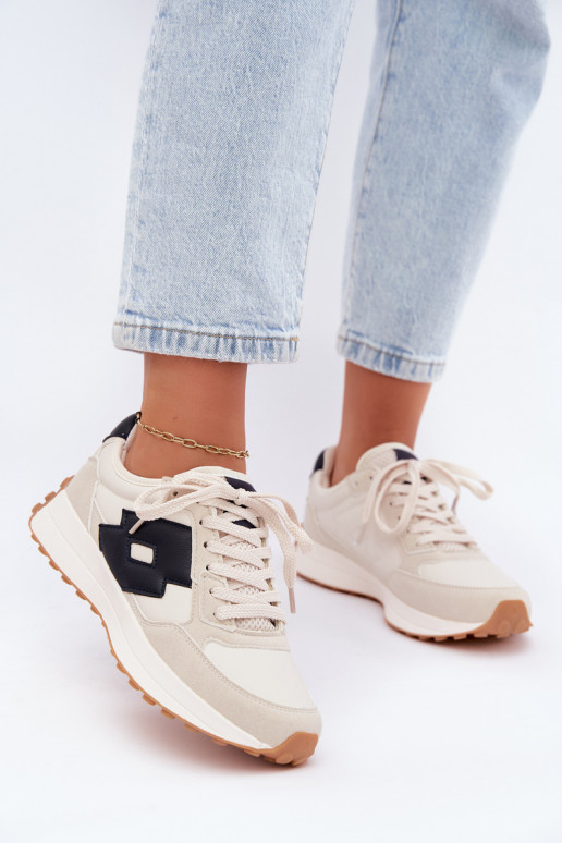 Women's sneakers LOTTO 2401930U CALENTO in muted white