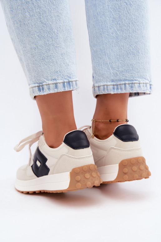 Sneakers damskie LOTTO 2401930U CALENTO w stonowanej bieli