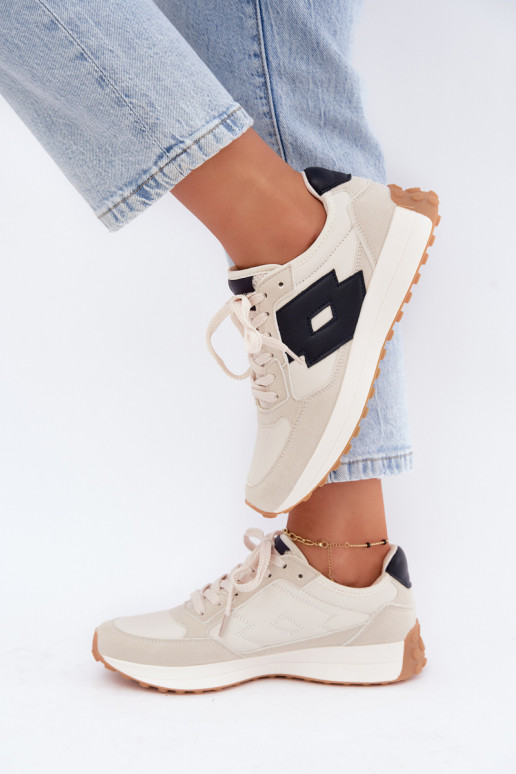 Women's sneakers LOTTO 2401930U CALENTO in muted white