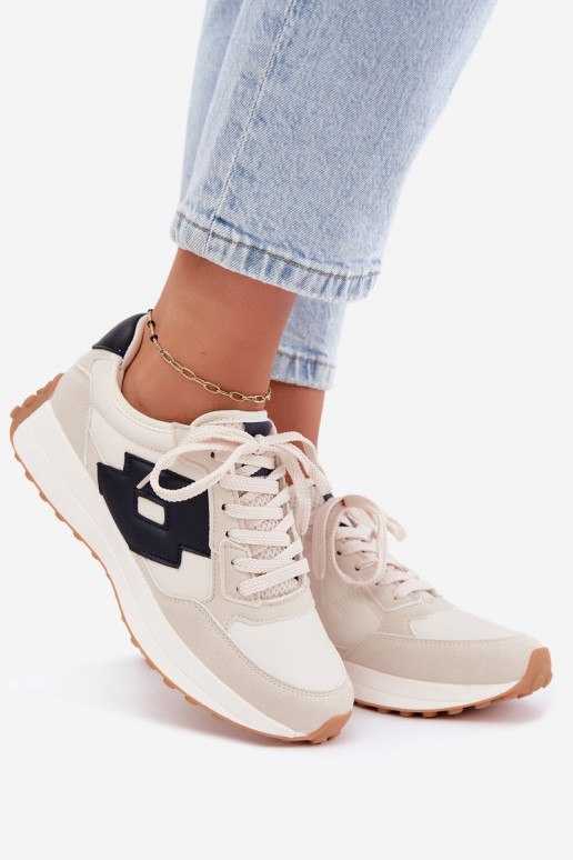 Women's sneakers LOTTO 2401930U CALENTO in muted white