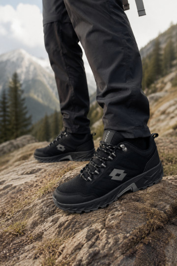 Buty trekkingowe męskie w czarnym kolorze LOTTO 2400290U KETCHAM 2