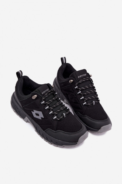 Buty trekkingowe męskie w czarnym kolorze LOTTO 2400290U KETCHAM