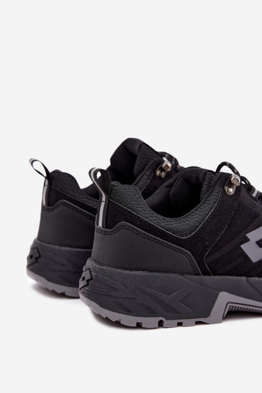Buty trekkingowe męskie w czarnym kolorze LOTTO 2400290U KETCHAM