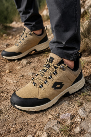Brown men's hiking shoes LOTTO 2400290U KETCHAM