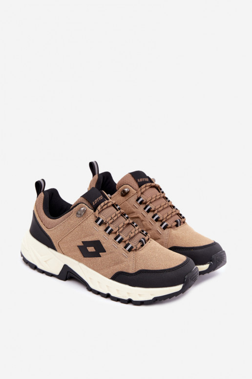 Brown men's hiking shoes LOTTO 2400290U KETCHAM