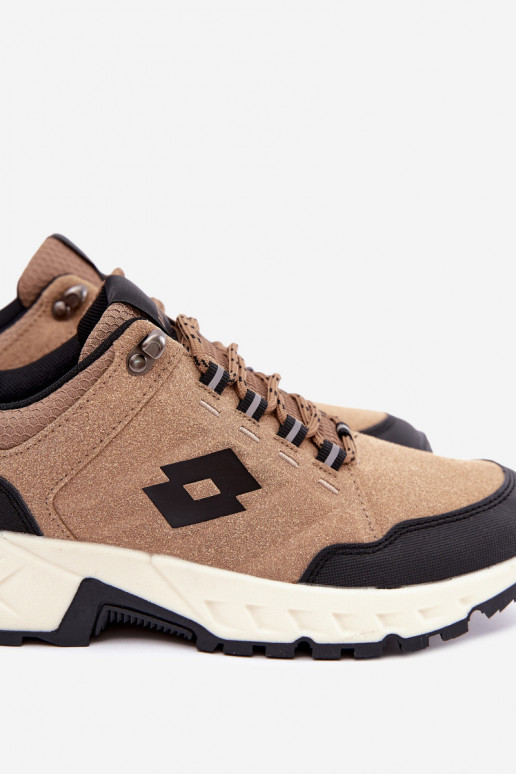 Brown men's hiking shoes LOTTO 2400290U KETCHAM