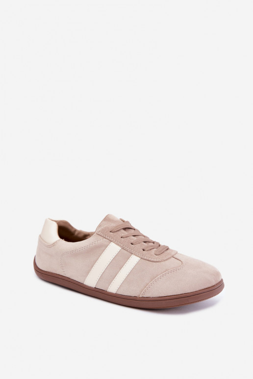 Beżowe sneakersy damskie Barefoot Kessy