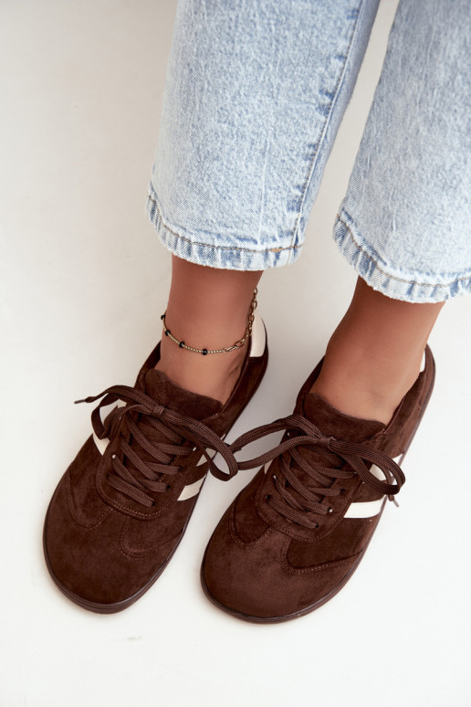 Women's Barefoot Sneakers in Chocolate Color Kessy