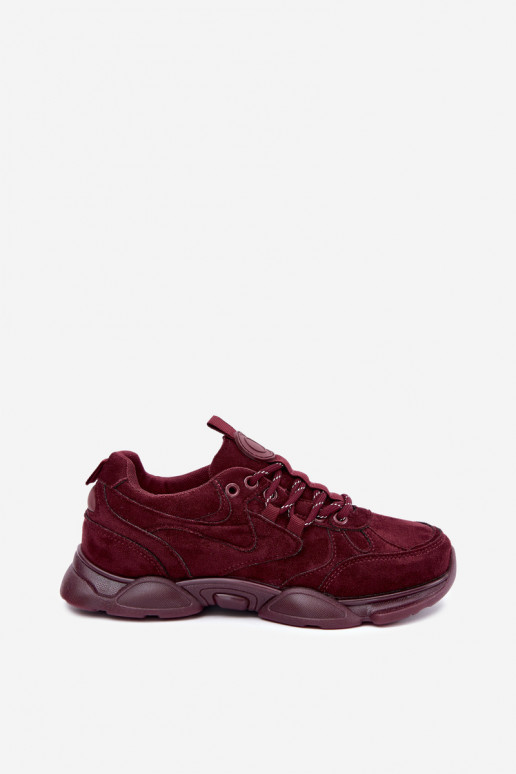 Women's Sneakers in Burgundy Color Shaley