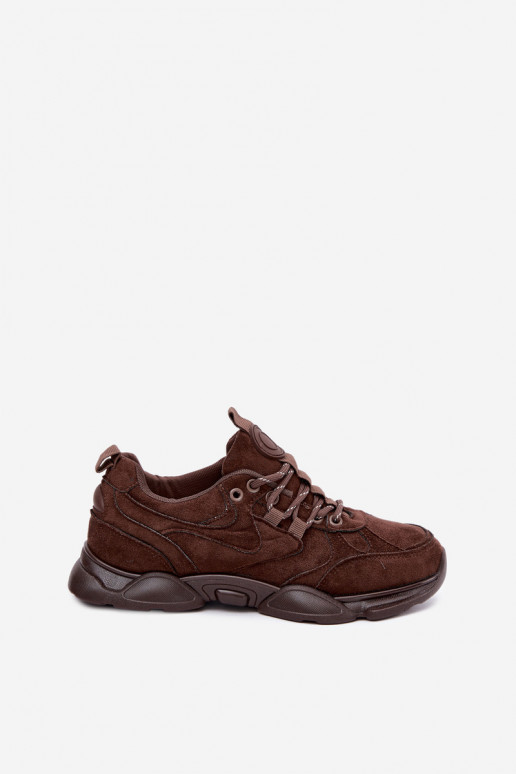 Damskie sneakersy w kolorze czekoladowym Shaley