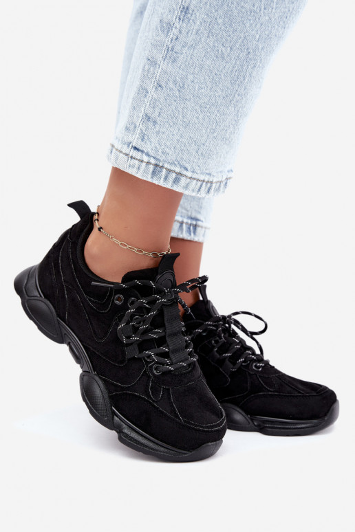 Women's Sneakers in Black Color Shaley