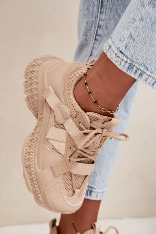 sneakers with stripes in sand color Ellery