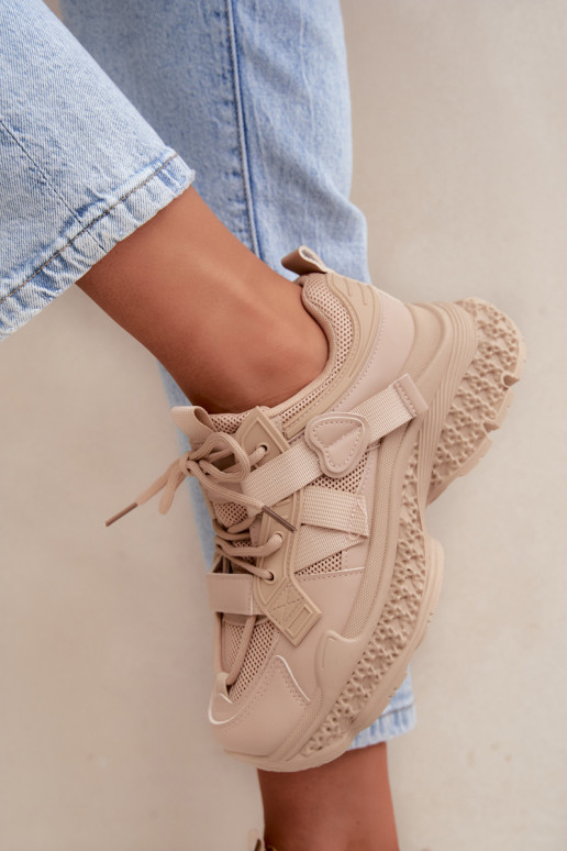 sneakers with stripes in sand color Ellery