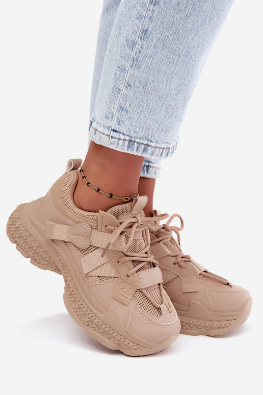 sneakers with stripes in sand color Ellery