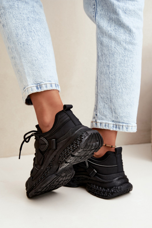 sneakers with stripes in black color Ellery