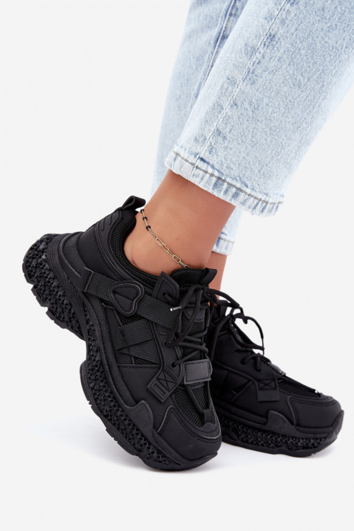 sneakers with stripes in black color Ellery