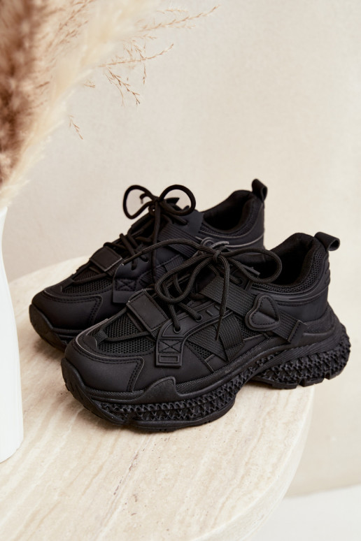 sneakers with stripes in black color Ellery