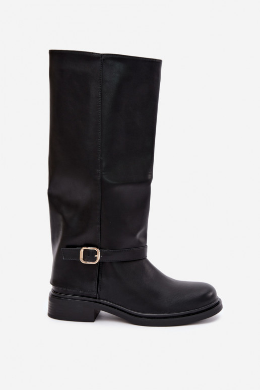 Women's Insulated Boots With Buckle Black Elland
