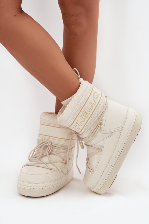 women's snow boots with stylish details O'NEILL LISA INOMEN HIGH 90253012.99Z in white