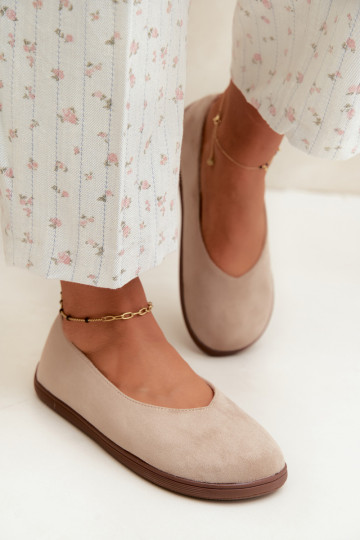 Women's ballet flats Barefoot in sand color Hollin 2