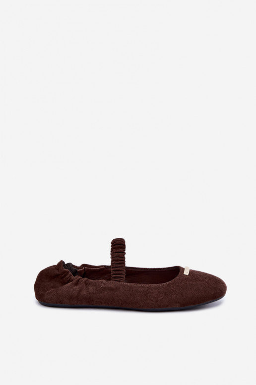 Chocolate colored sandals with decorative details Brinelle