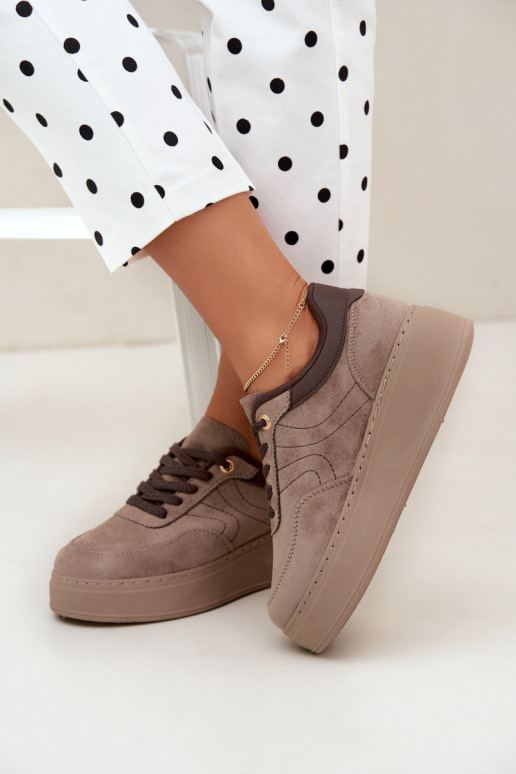 sneakers with platform in sand Tai turivra